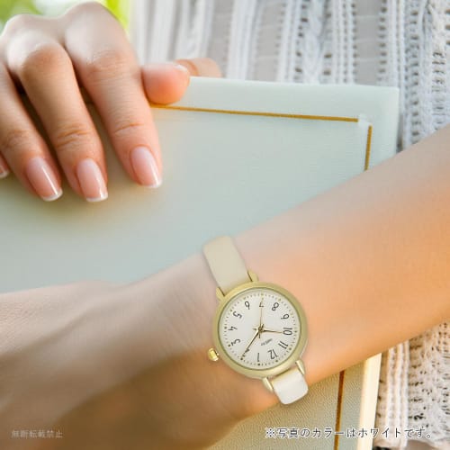 Fieldwork Women's Analog Watch with Leather Strap, Simple and Easy to Read, Brown, Lloyd YM092-5