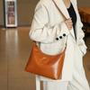 Dameshandtas Crossbodytas Premium uitstraling niche leer plantaardig gelooid eerste laag rundleer Schoudertas Grote capaciteit forensentas