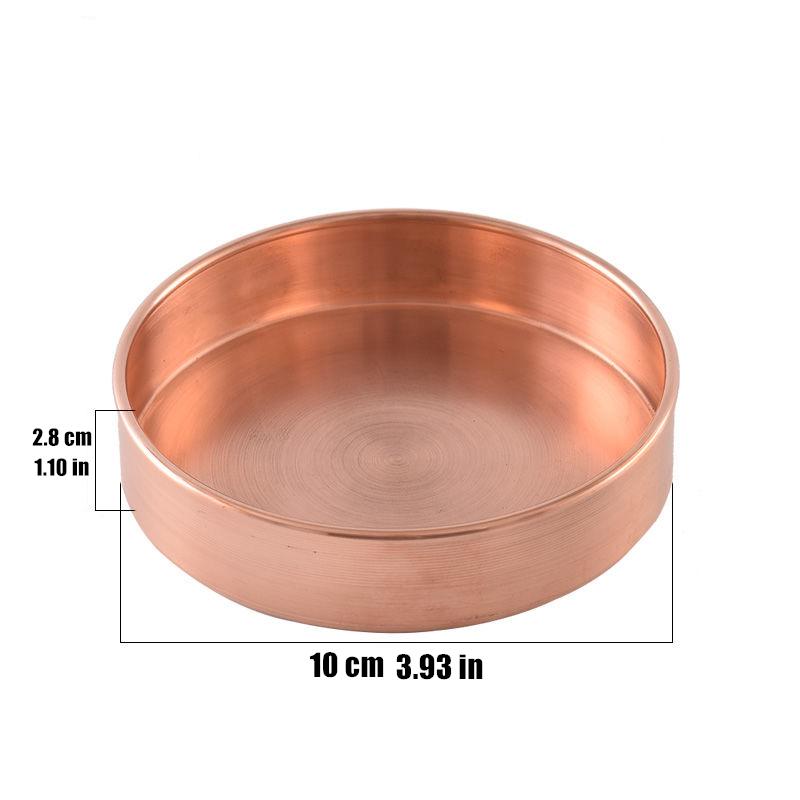 

Buddhism Copper Manza Plate Auspicious Polishing Tibetan Brass Tantra Dish Buddhist Worship Tray Desktop Home Gift Decorative