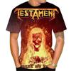 Summer New Fashion American Heavy Metal Testament Band Men's 3d Printing T Shirt Unisex Hip Hop Casual T-shirt Cools Rock Street