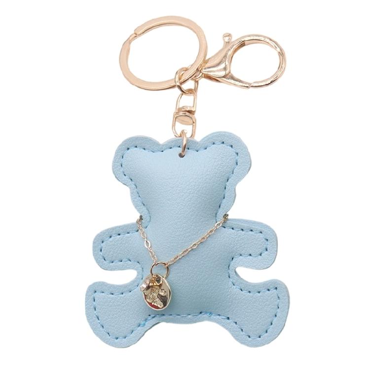 Modern Animal Keychain Accessory With Golden Chain Detachable Soft Leather Charm Bag Decoration For Everyday Use