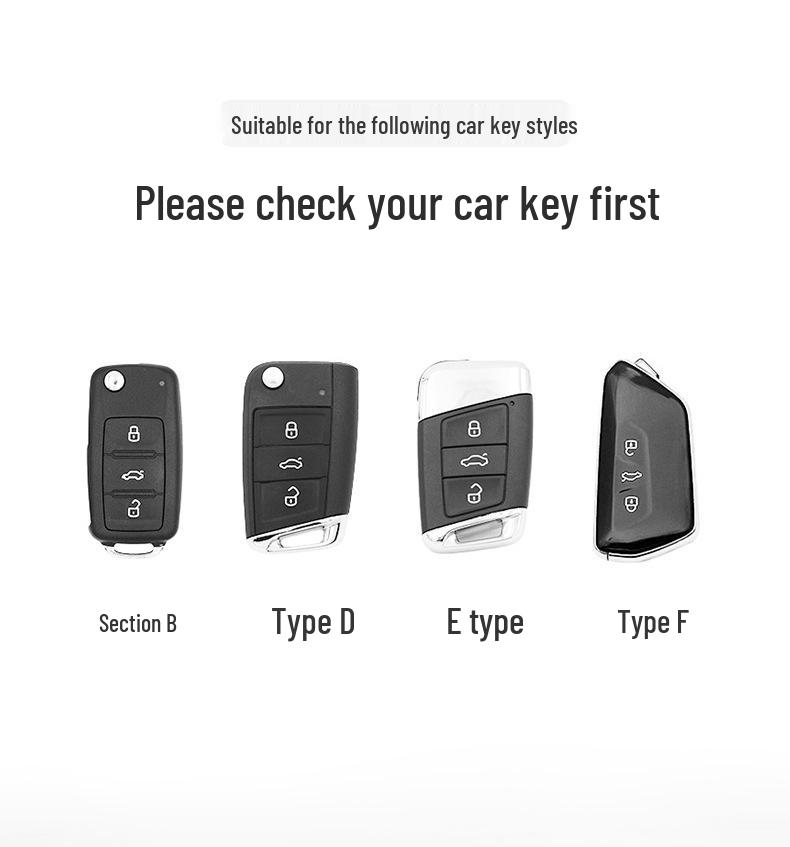 Compatible Key Covers for Volkswagen: Magotan, Passat, CC, Tiguan L, Sagitar, Golf, Bora, Lamando, Lang