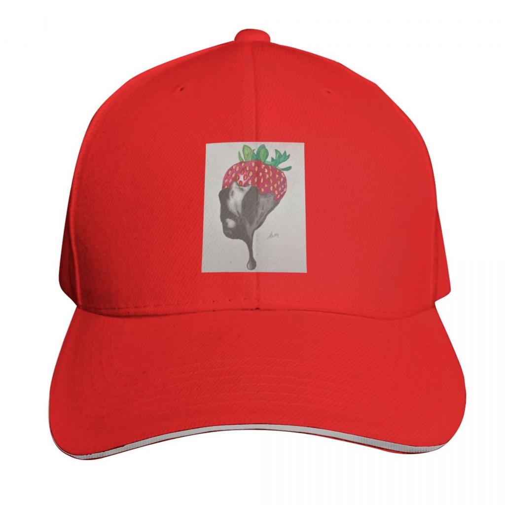 Chocolate Dipped Strawberry Baseball Cap Kids Hat hats for Unisex Sun Hat For Children fashionable Unisexs Womens