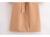 2024 Autumn Women's European & American Style Belted Long Coat