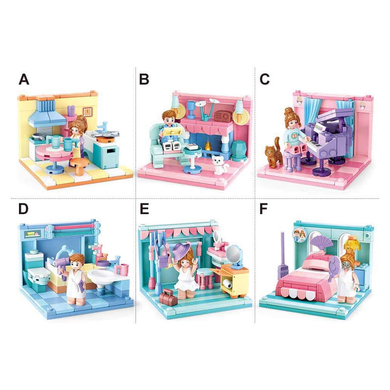 Stall - Mini Room Blocks - Sluban - 99 Pieces