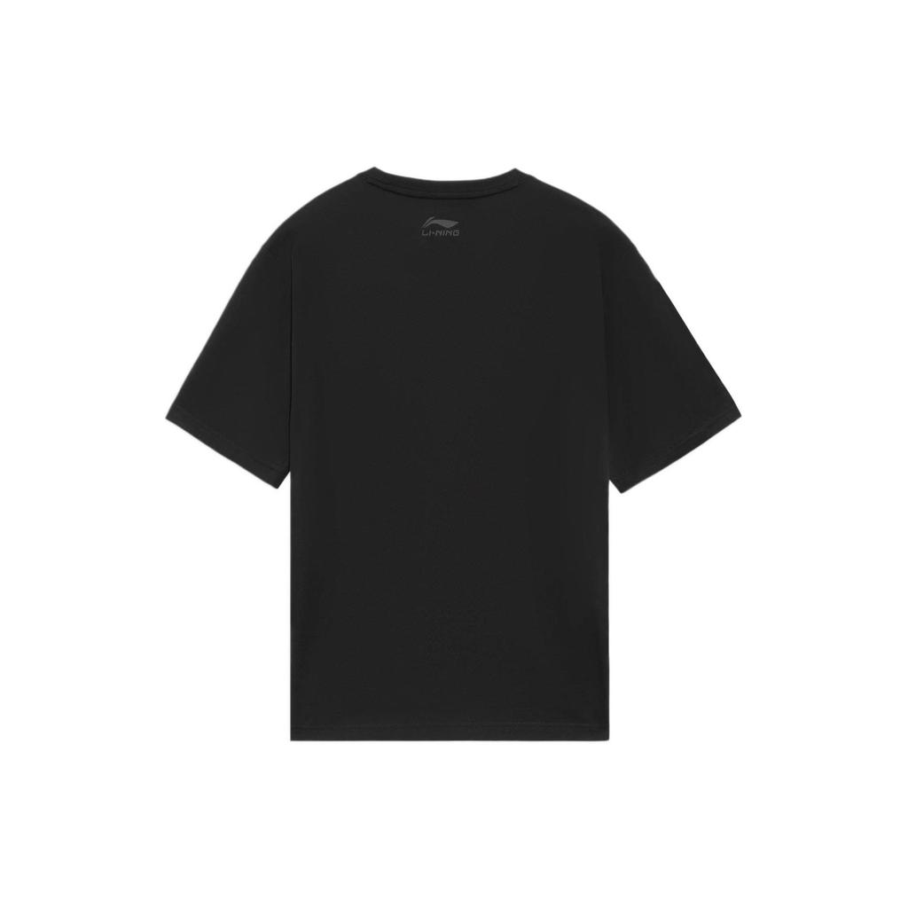 Li Ning Sports Fashion Series Logo Letter Print Short Sleeve T-Shirt Unisex Tops AHSS565-3