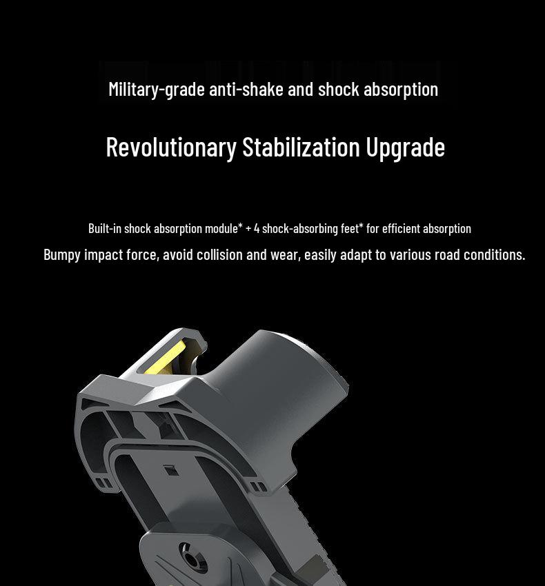2026 Universal Shock-Absorbing Anti-Shake Motorcycle Phone Holder for One-Handed Operation and Riding Navigation