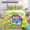3pcs Custom Name Arale Norimaki Bedding Set Duvet Cover Closure Includes 1 Duvet Cover & 2 Pillowcases for All Seasons Bedroom Decor