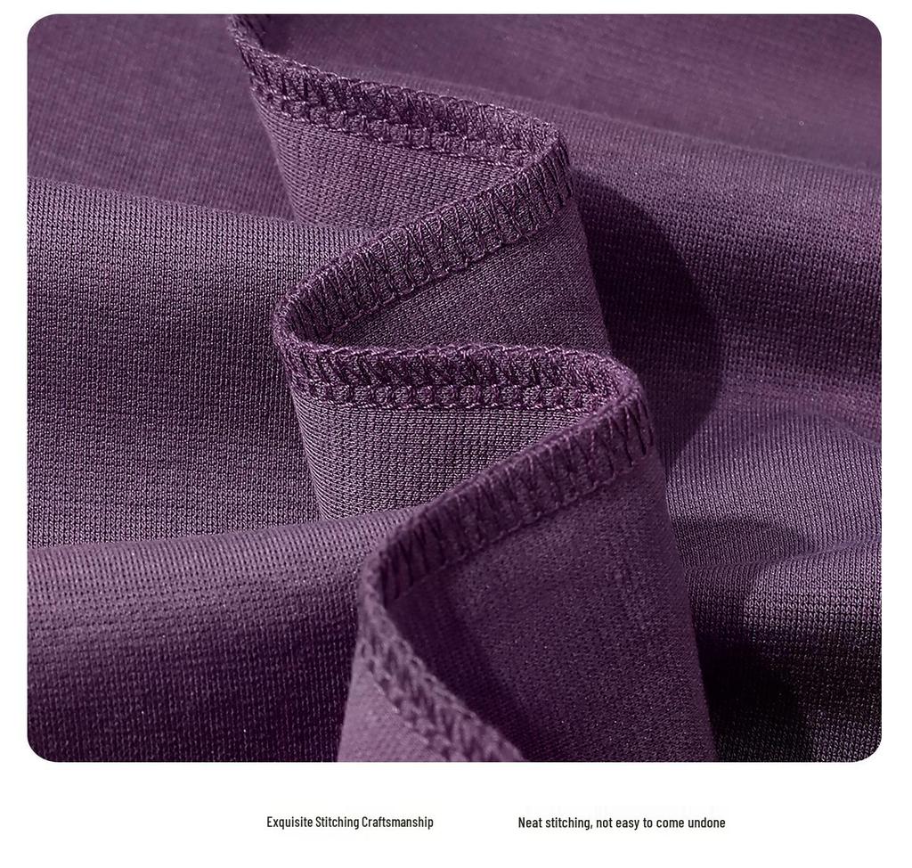 2026 Summer Lyocell Roman Cool Unisex Casual Solid Color Short Sleeve T-shirt