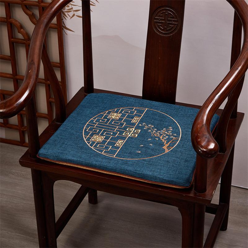 Chinese Style Cushion Mahogany Furniture Sofa Seat Cushion Taishi Circle Chair Tea Chair Non-slip Back Cushion