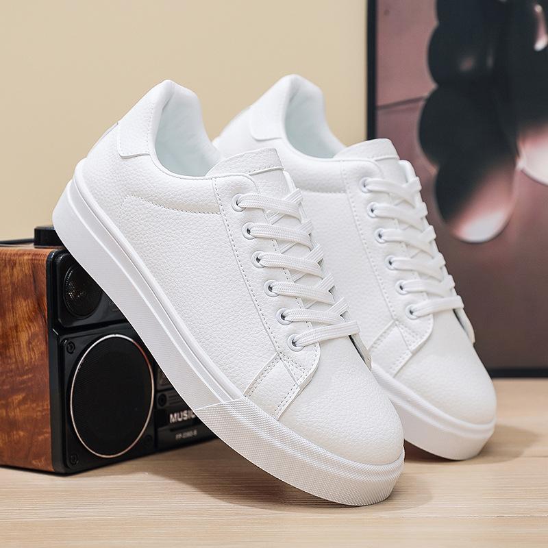 Men's Leather Casual Shoes Fashion Korean Version Skateboard Shoes Youth Sports Tennis Shoes for Men Sneakers Hombre