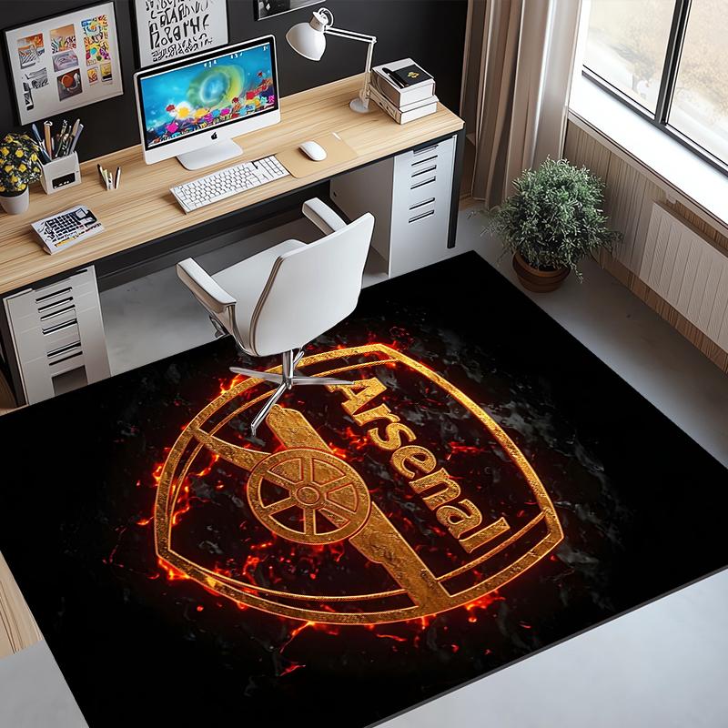 Arsenal F.C Muster Teppich, Innen-/Außenmatte, für Picknick, Spielzimmer, Schlafzimmer, Büro, Wohnzimmer, Heimdeko Teppich, Geburtstagsgeschenk