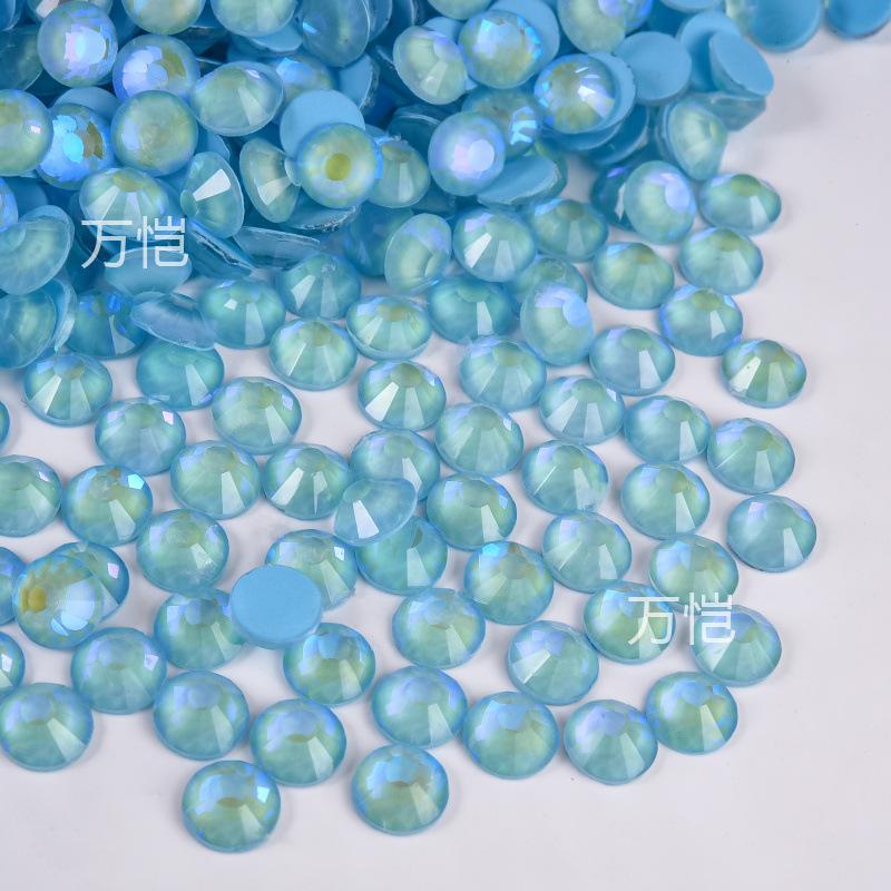 Nail Art Luminous Flat Bottom Diamond Glass Crystal Fluorescent Diamond Diy Rhinestone Nail Jewelry Accessories