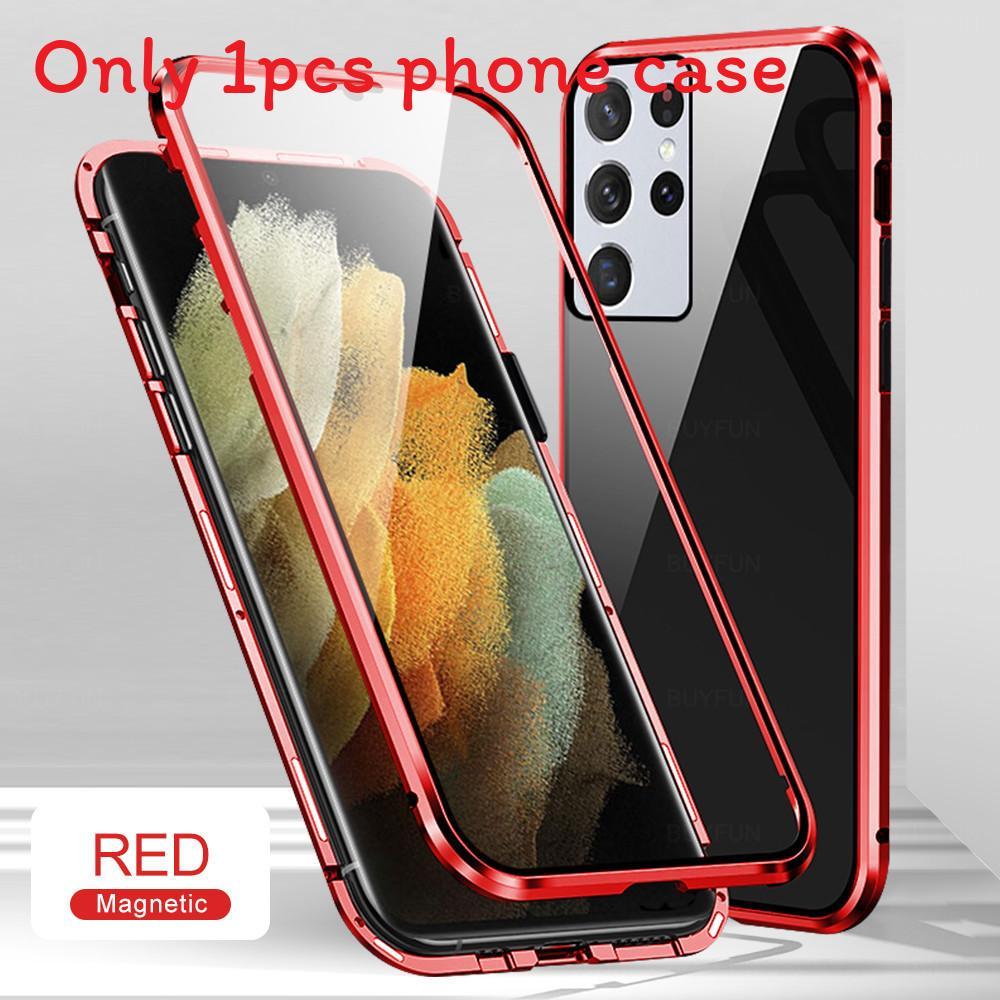

Double Sided Tempered Glass Bumper Magnetic Phone Case For Ultra S24