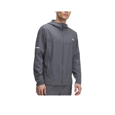 Zip Up Hooded Woven Long Sleeve Jacket Men Jackets 6004967-025