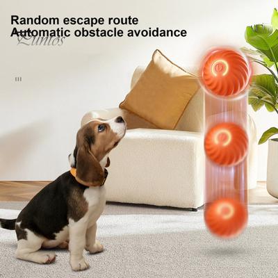 Etkileşimli Yuvarlanan Top Köpek Oyuncağı Hareketle Etkinleştirilen Şarj Edilebilir Top Oyuncağı Işıklı Otomatik Hareket Eden Zıplayan Top Kediler Köpekler için