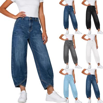 Pantalones vaqueros anchos e informales para mujer