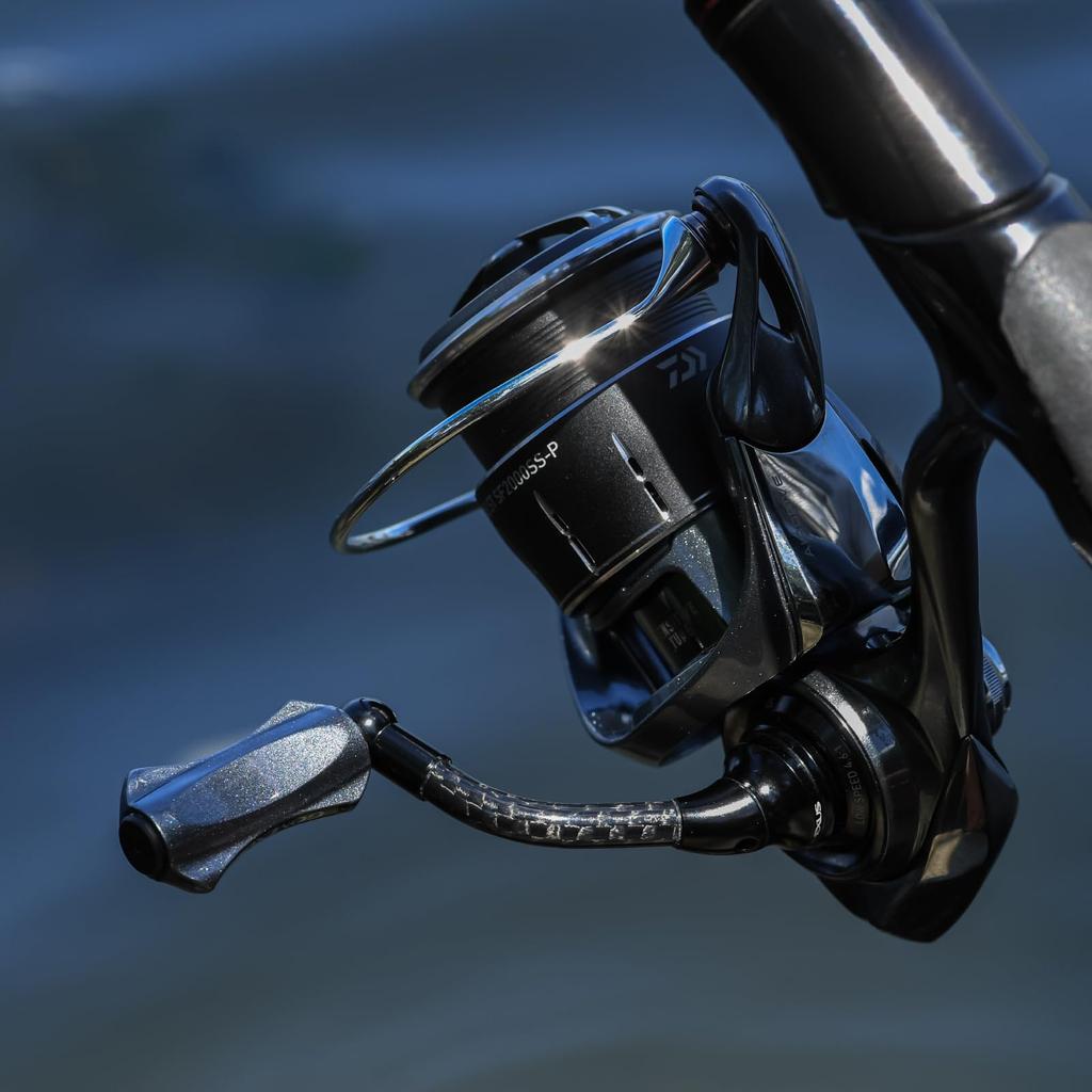 Gomexus Craftfin 35 Reel compatible with Daiwa spinning reels including and Replacement 35mm carbon handle with forged carbon ZAION Ideal for horse