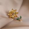 A Sunflower cute small brooch temperament corsage women's light luxury high-end high-end sense exquisite fashion niche design