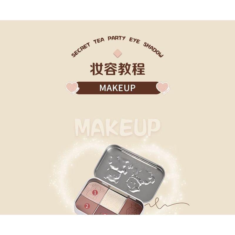 YIGU DIGU - Tea Party Series Metal Box Eyeshadow Palette #02