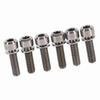 6pcs Titanium Alloy M5 X 18mm Bolts Screw With Washers Set For MTB Bicycle Stem