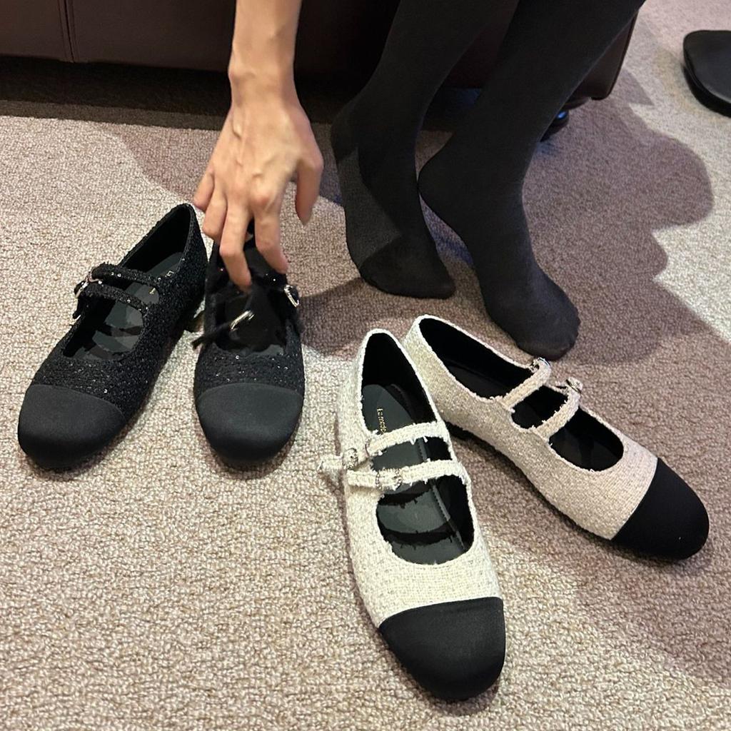 Fashion IPPEUM Flats Mary Janes Shoes For Women 2025 New Summer Ballerinas Zapatos Mujer Ballet Flat Shoe