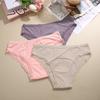 Calças fisiológicas femininas à prova de vazamentos, roupa íntima menstrual, elástica, confortável, sexy, esportiva, sem costura, com babados