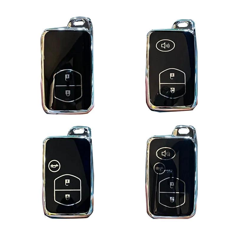 2 3 4 Tasten Autoschlüsselhülle für Toyota Prius 30 Alpha Aqua Land Cruiser Auris für Lexus LC 200 Schlüsselabdeckung Halter Fernbedienung 2012 - 2014