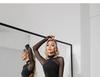Latin Dance Criss-Cross Back Long Sleeve Leotard with Chest Pad - Women's Style for Southeast Asia, Europe & America.