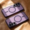 Luxury Matte Translucent For Magsafe Phone Case for Samsung S26 S25 S24 S23 Ultra Plus Cases Magnetic Wireless Charging Cover