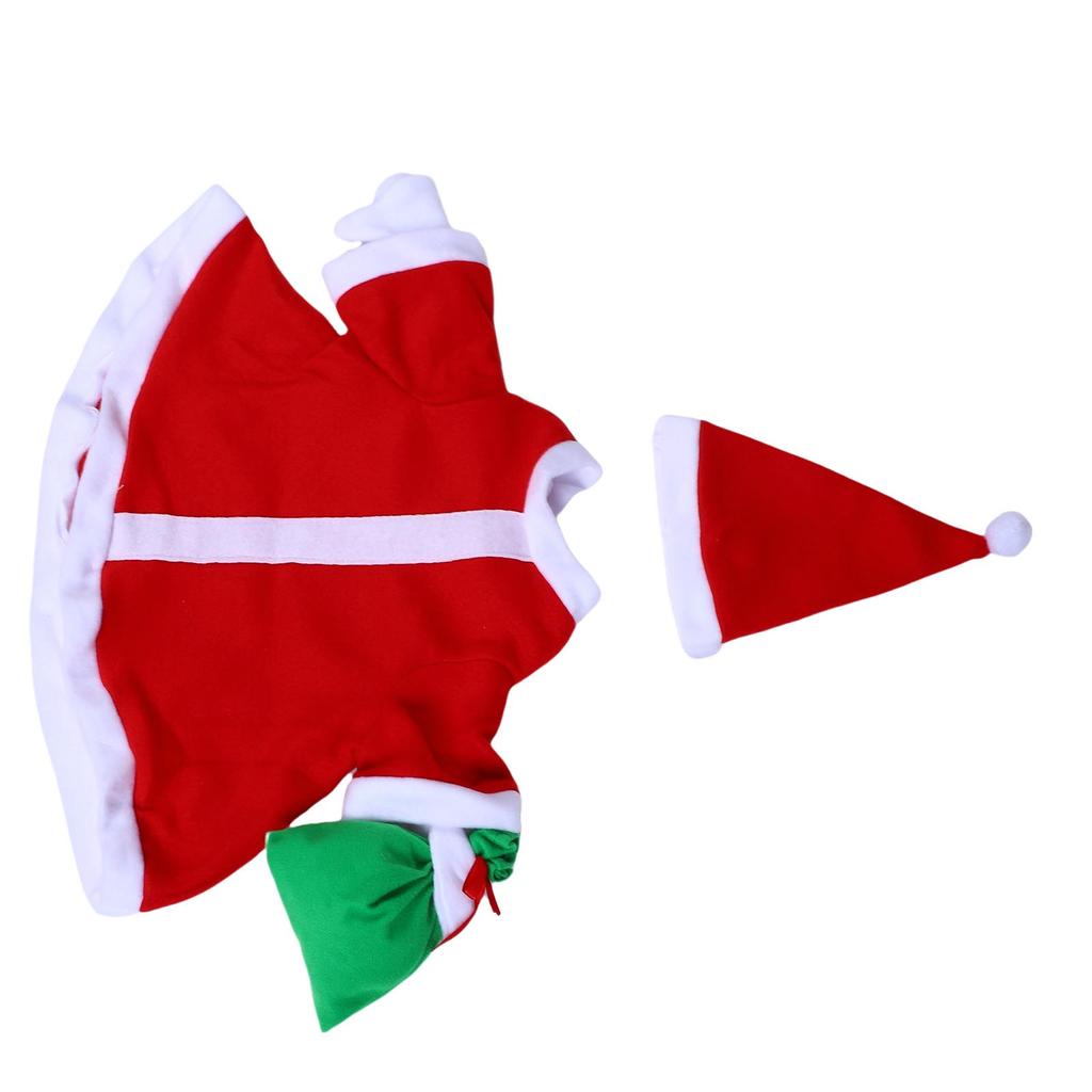 Xmas Goose Outfit Garden Yard Decoration Goose Clothing Costume for 23 Inch Statue with Hat