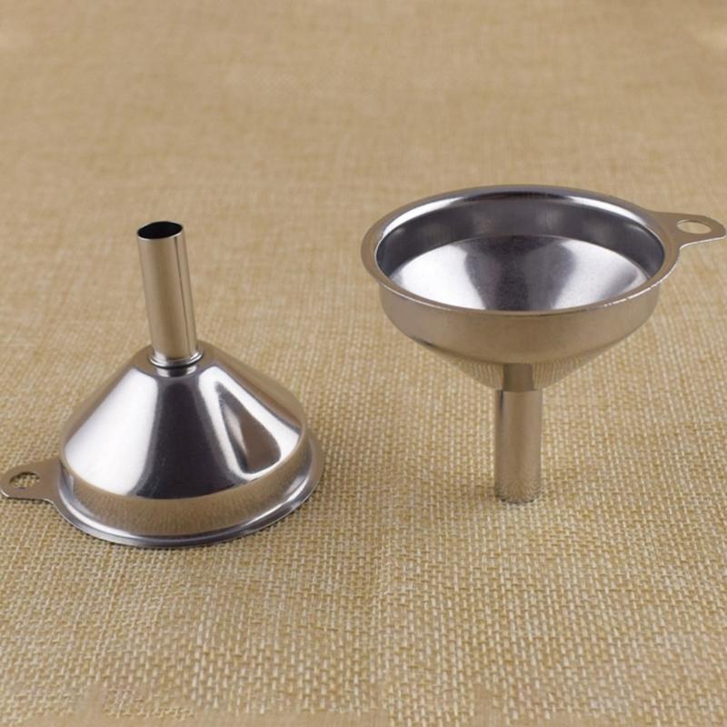Thickened Stainless Steel Funnel for Home Cook Conical Liquid Transfer Funnel with Hanging Hole Spices Pouring Tool