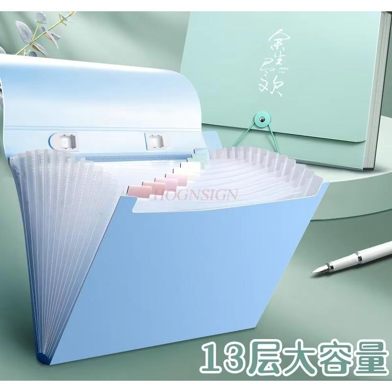A4 capacity folder insert transparent storage bag student specific paper organizer with large