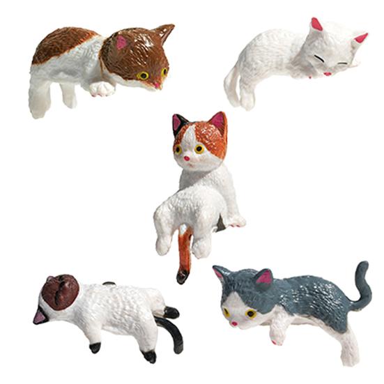 

Мініатюрна фігурка кота Милі мультяшні кошенята Прикраса для комп ютерного монітора Панелі приладів автомобіля Домашній офіс Декор столу D