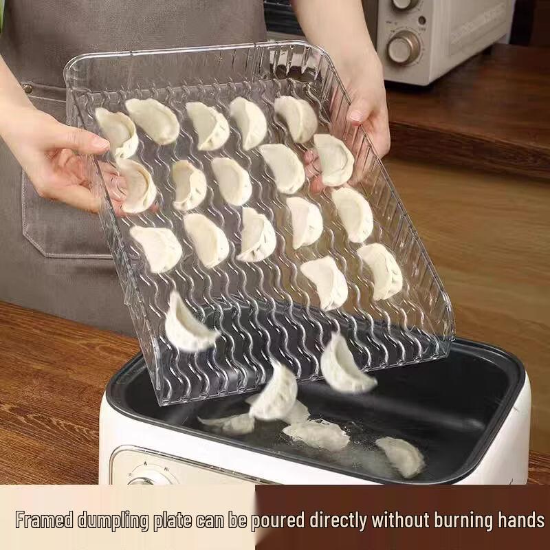 

ZISIZ Rectangular Transparent Dumpling Storage Tray