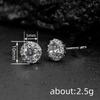 Sterling  AAA Cubic Zircon Stud Earrings for Women Exquisite Couple Earrings Fancy Anniversary Trendy Jewelry Gifts