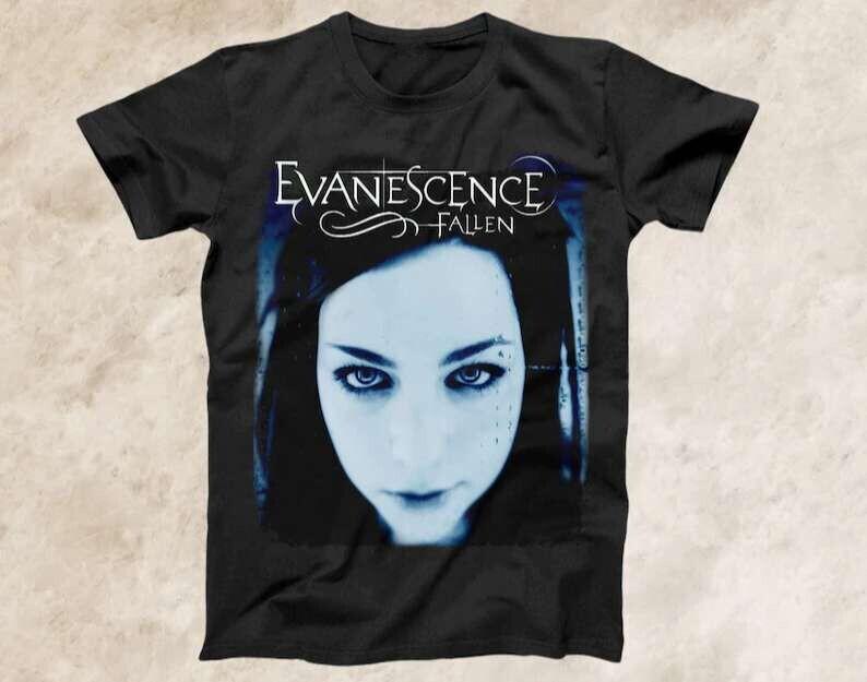 

Vintage Evanescence Fallen Heavy Cotton Black All Size Unisex Tee Shirt BL359 Unisex T-Shirt M