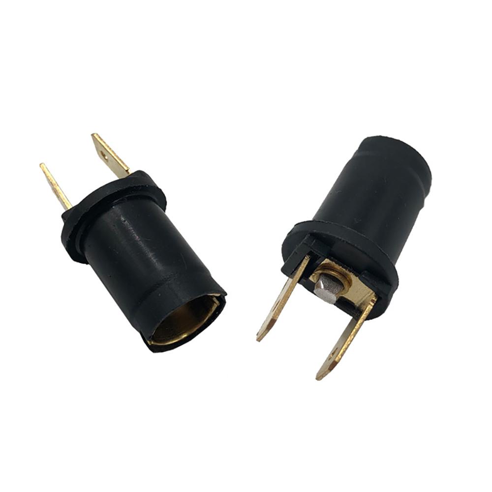 2Pcs 170790 Car Side Light Bulb Holder for 6V/12V/24V Ba9s 989/233 Lamp Holder for Car Motorcycle Scooter Lighting Components