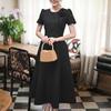 ZANZEA Robe d'été élégante à col rond et manches courtes décontractée pour femme