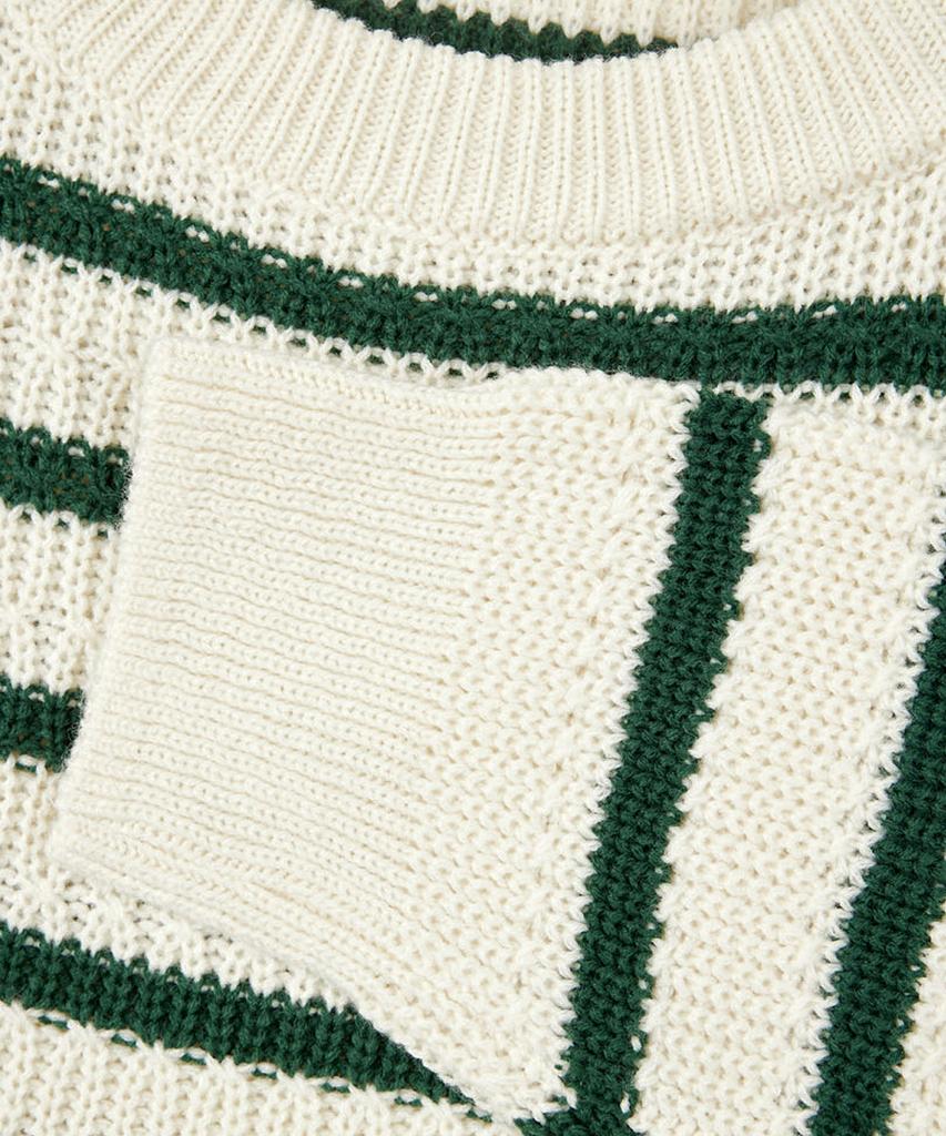 NODU Napoli Striped Knit [Green]