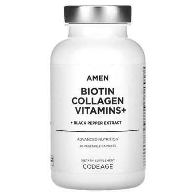 Amen, Biotin Kollagen Vitamin+, 90 Veggie-Kapseln
