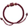 Authentisches Zinnober Sechs-Silben-Mantra Rotes Seilarmband für Paare - Handgefertigtes Herren- & Damen-Webdesign