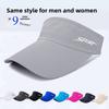1pc Summer Women Breathable Air Sun Hats Quick-dry Visor UV Protection Top Empty Solid Men Sports Tennis Running Sunscreen Cap