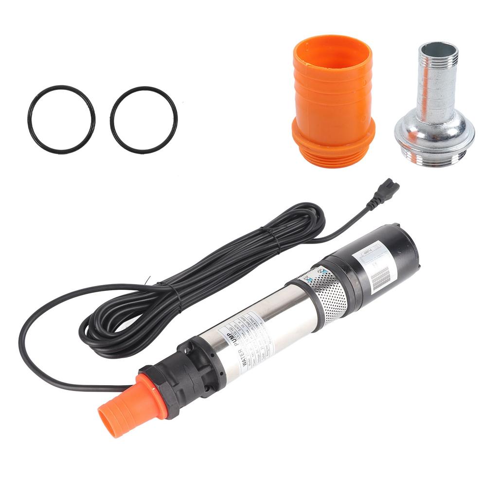 DC 12V Solar Water Pump Copper Wire Motor High Lift Stainless Steel Submersible Well Pump 180W