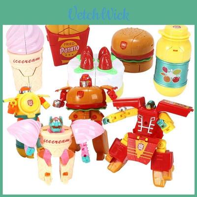 Barevná deformační hračka pro jídlo Robot Simulace Hranolky Burger Zmrzlina**