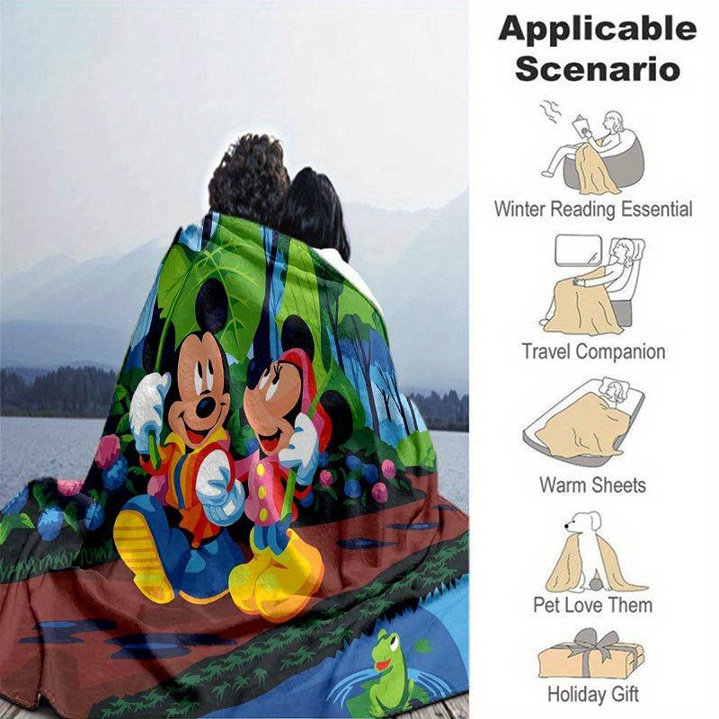 Mickey und Minnie Cartoon-Decke: Entzückend, Warm und Perfekt für die Heimdekoration Wohnzimmer, Reisen und Alle Jahreszeiten Weihnachtsdekoration