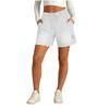Pantaloncini di Jeans Casual da Donna con Coulisse in Vita Elastico Bordo Sfilacciato Usurato e Tasche per l'Uso Quotidiano