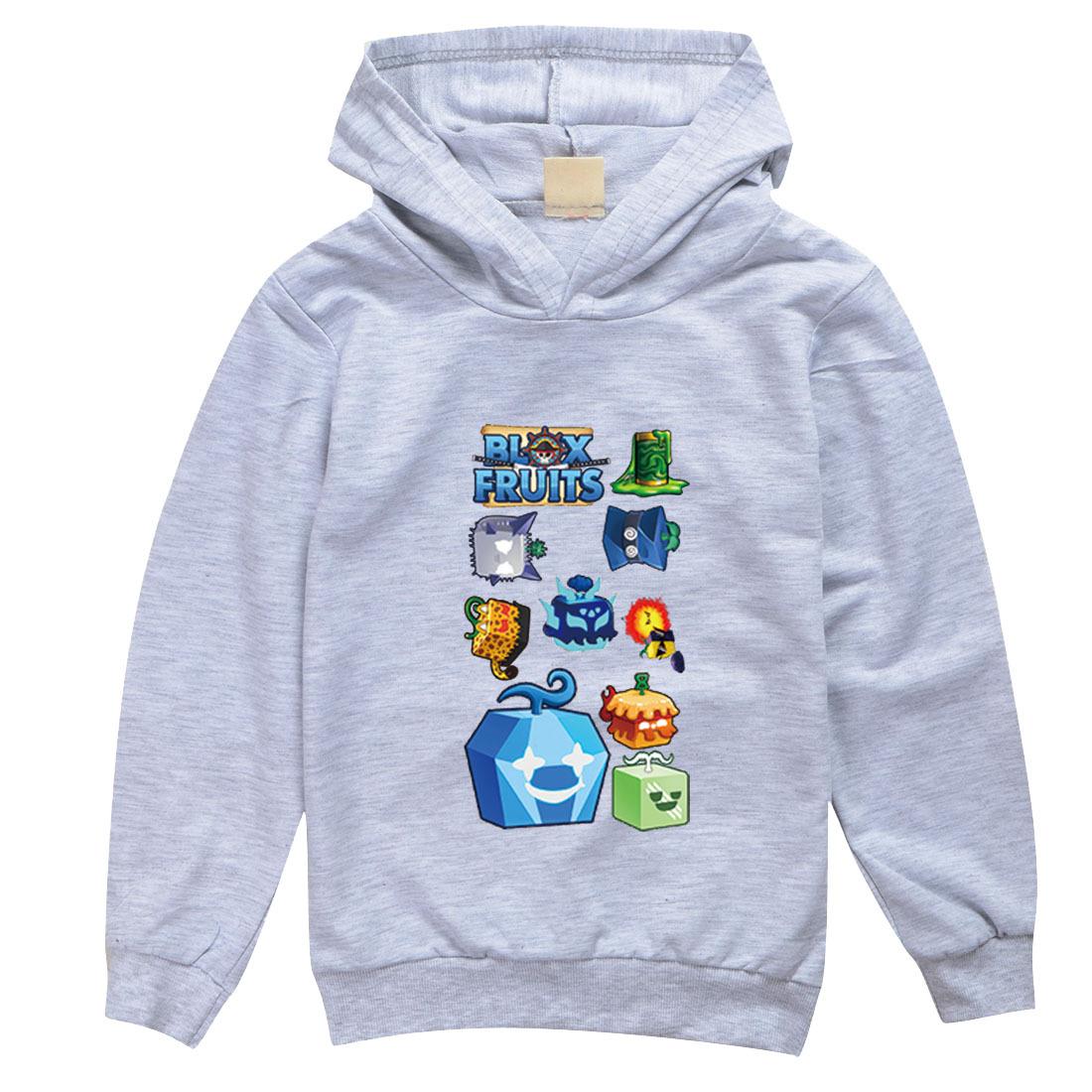 

Дитяча толстовка 3D blox fruits пуловер Дитячий светр 100cm сірий