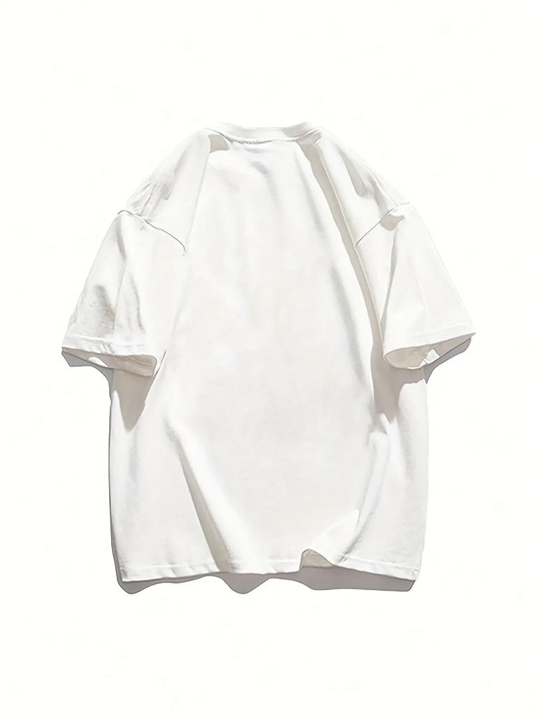 Dámská trička s vintage potiskem písmen ligy Letní módní topy Pohodlný O-výstřih Krátký rukáv Měkké Oversized oblečení