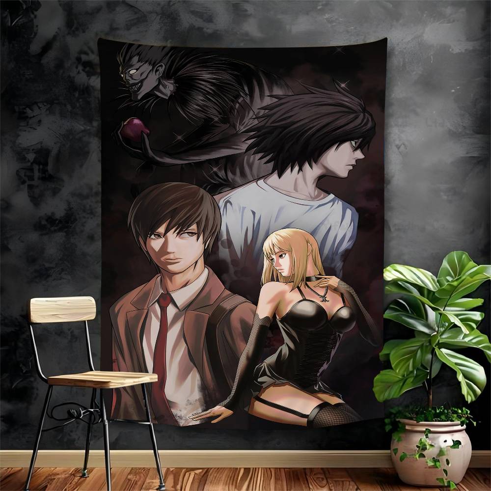 

Hot Anime Death Note Cartoon Tapestry Home Decoration Hippie Bohemian Decoration Divination Home Decor 74x94cm(29x37in)